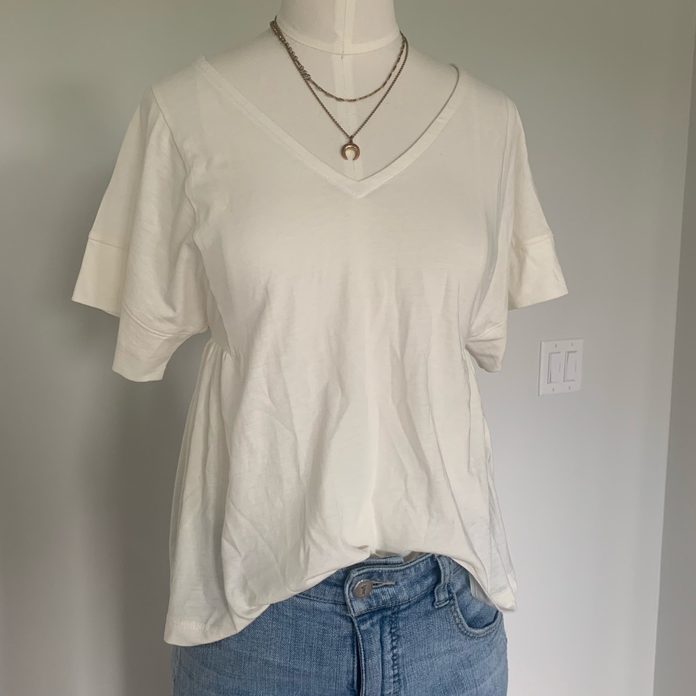 Madewell Supima Cotton Flutter Sleeve Tee
